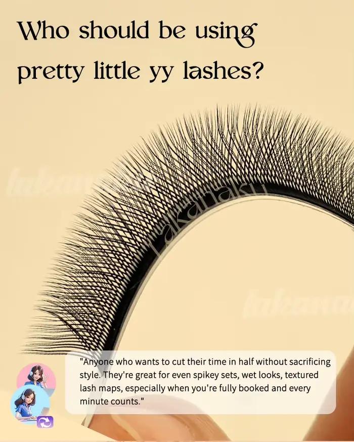 LAKANAKU Cilios YY Extensions de cils 6 plateaux