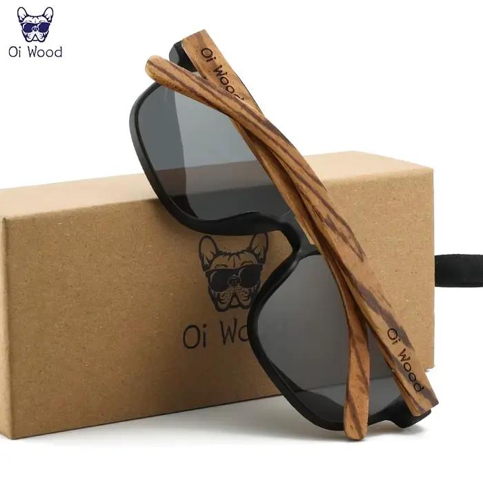 Oi bois lunettes de soleil pour hommes bois lunettes de soleil homme lunettes lunettes polarisantes
