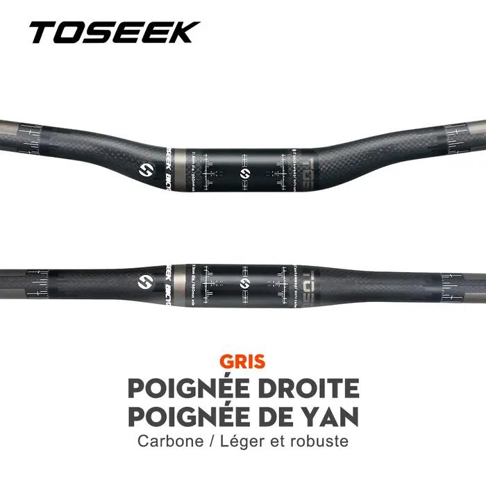 TOSEEK – guidon plat ou montant en carbone pour vtt