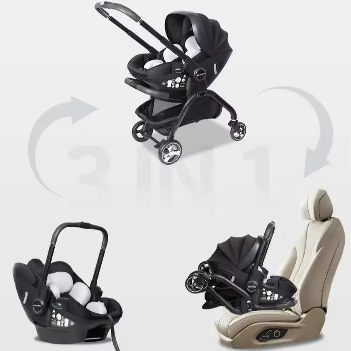 Nouvelle poussette portable 2025, siège multifonctionnel détachable, utilisable en voiture et en pou