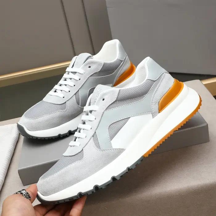 Cadeaux de Noël, chaussures pour hommes de marque de luxe, baskets décontractées faites à la main, e