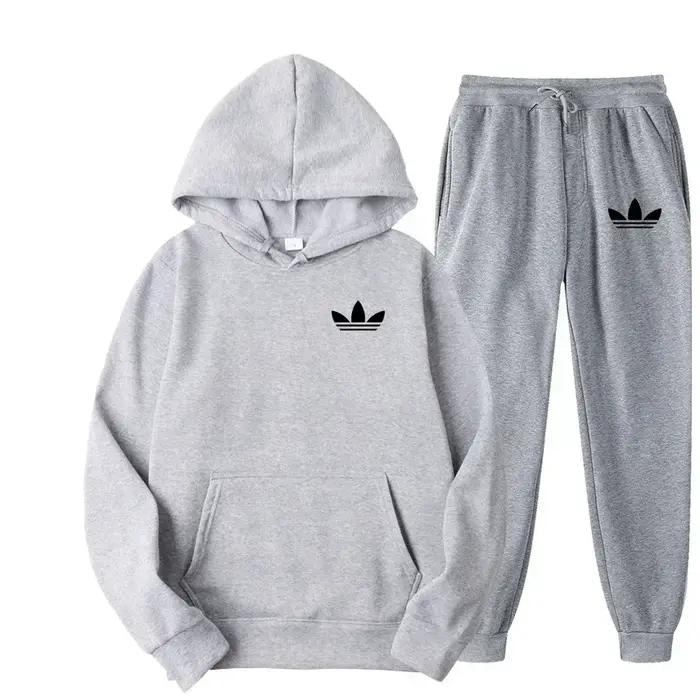 Nouvel ensemble de survêtement décontracté pour homme 2026 – Tenue de sport de luxe à capuche pour l