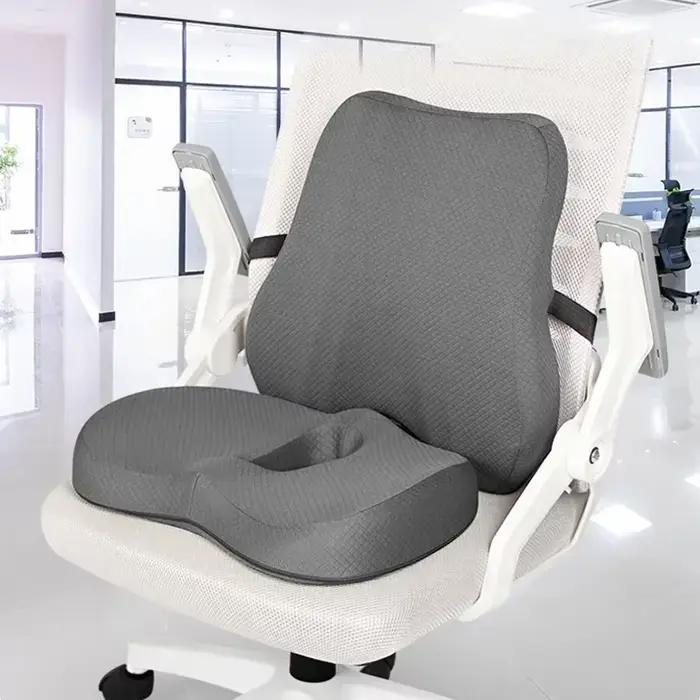 Ensemble de coussins orthopédiques en mousse à mémoire de forme, coussin de soutien du coccyx, pour