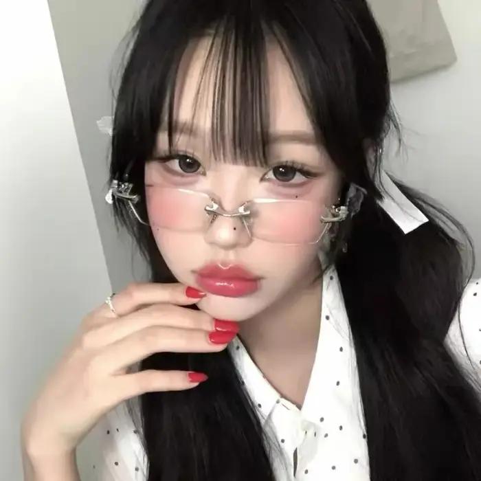 Lunettes à monture carrée rétro pour femmes et filles, verres japonais Harajuku, sans bords, Anti-bl