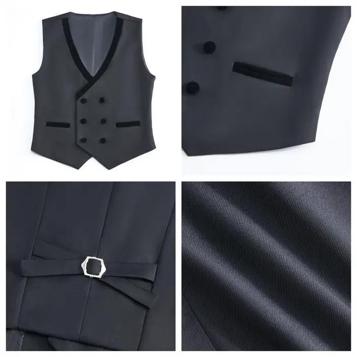 DTLumika-2520 nouvel ensemble de costumes pour enfants, costumes de retour formels 4 pièces pour gar
