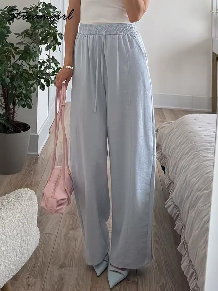 Pantalon d'été en coton pour femmes