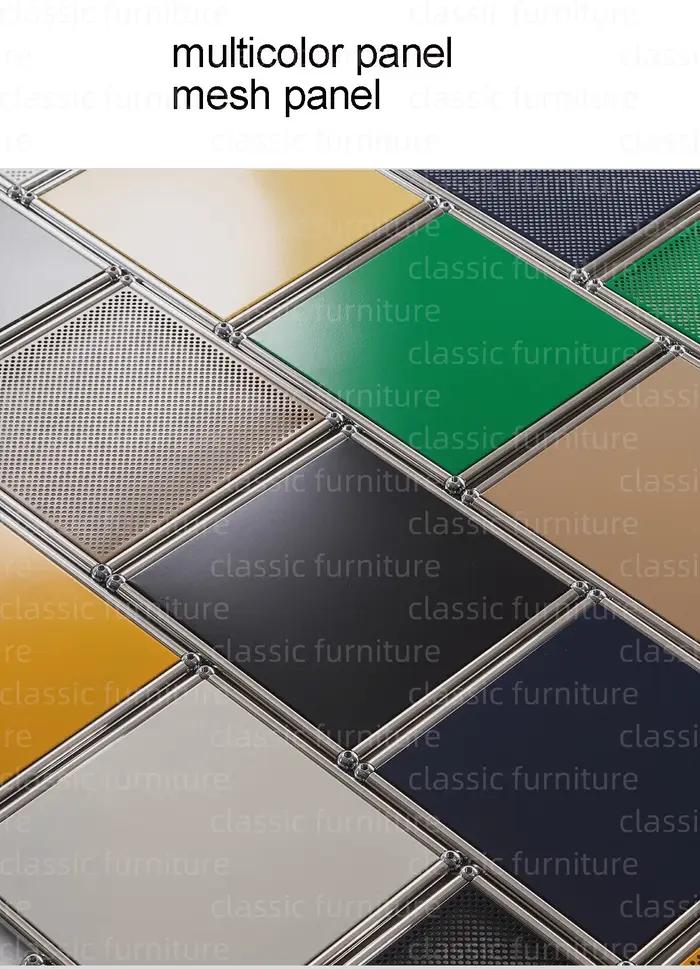 Meubles modulaires personnalisés en métal et acier inoxydable