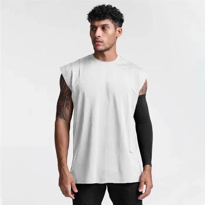 Débardeur d'exercice respirant pour hommes, Fitness, course à pied, sport décontracté, T-shirts sans