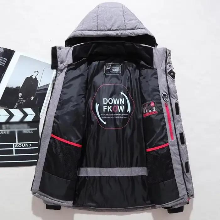 -20 degrés doudoune mâle hiver Parkas hommes blanc canard doudoune à capuche extérieur épais chaud r