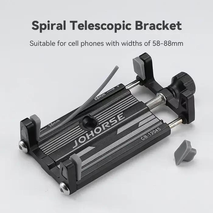 Support de téléphone pour moto et vélo électrique, en alliage d'aluminium CNC, quatre griffes