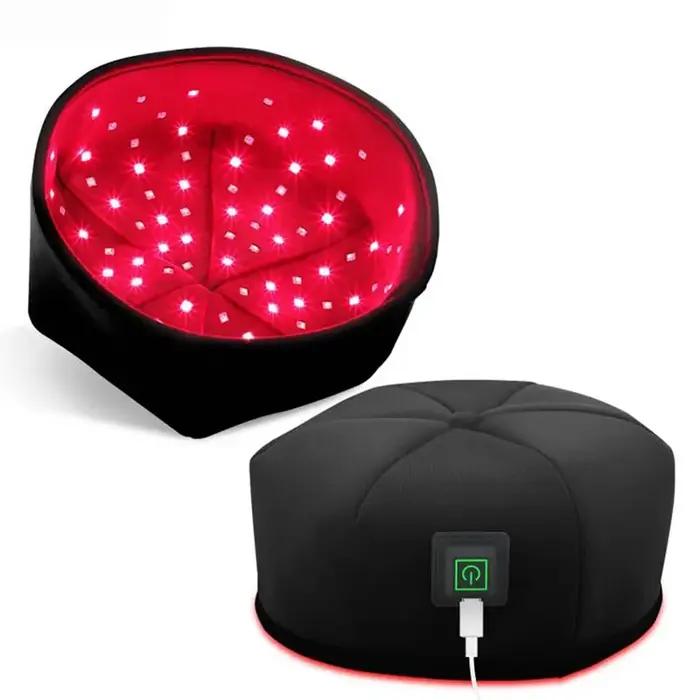 Chapeau de thérapie à la lumière rouge, dispositif proche infrarouge, casque de traitement LED pour