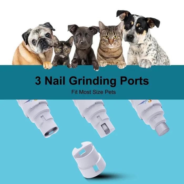 Broyeur à ongles électrique aste par USB pour animaux de compagnie, tondeuse et tondeuse, pattes ind