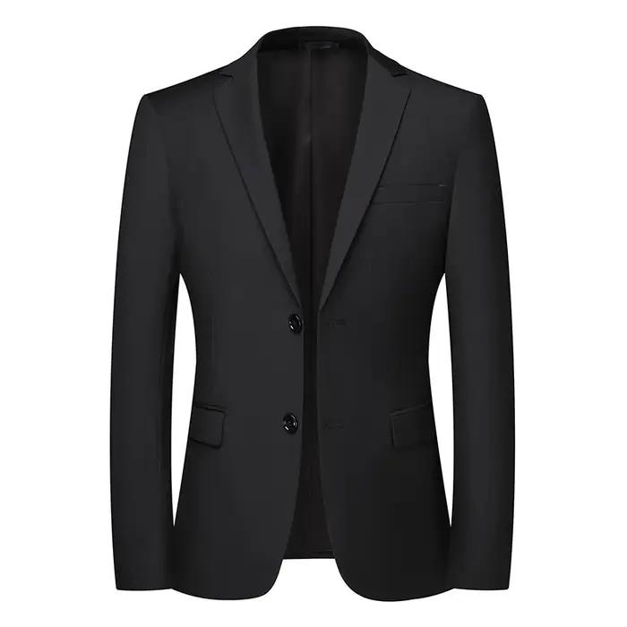 Blazer nouveaux hommes mode affaires couleur unie Style britannique travail professionnel marié robe