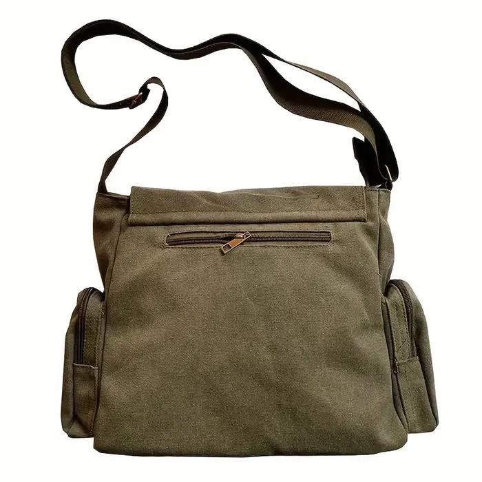 Sac à bandoulière en toile pour femmes, sac à bandoulière de grande capacité, fourre-tout messager d