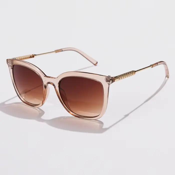 Lunettes de soleil carrées classiques femmes hommes Vintage marque lunettes de soleil cadre en allia