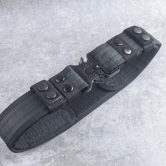 Ceinture tactique en métal Velcro, alpinisme en plein air, Camping, ceinture d'entraînement militair