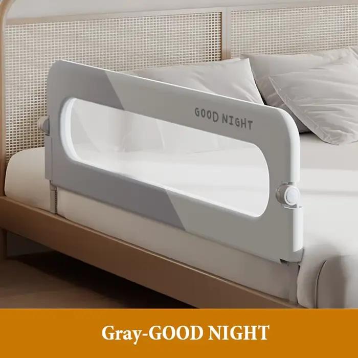 IMBABY-Garde-corps réglable pour lit de bébé, 150cm, barrière de sécurité pliante en un clic pour en