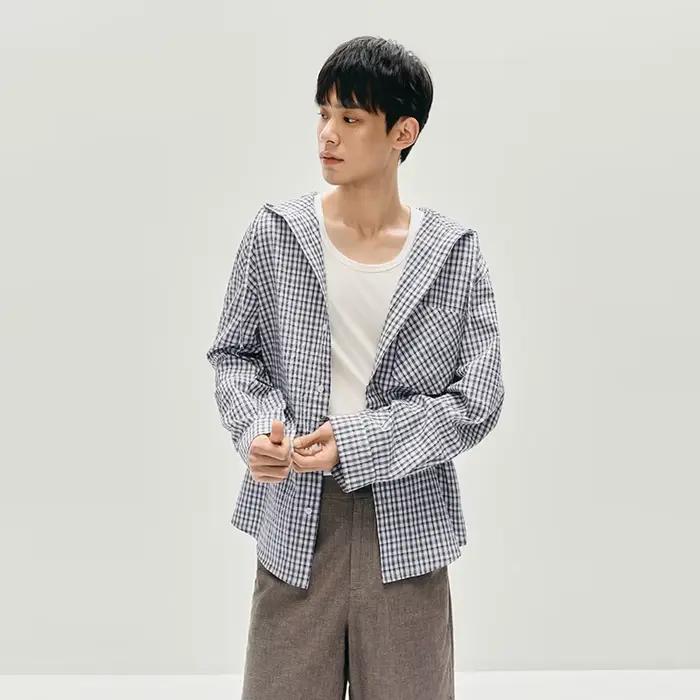 Semir chemise à manches longues hommes vêtements d'extérieur à carreaux léger 2025 automne nouveau h