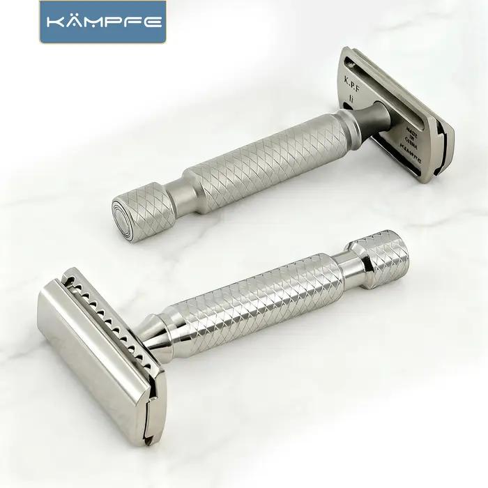 Rasoir de sécurité pour homme en alliage de titane, usinage de précision CNC KAMPFE, cadeau pour pet