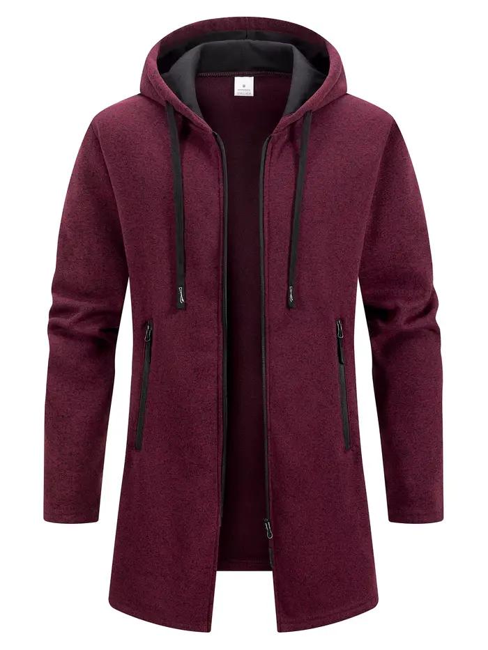 Sweat-shirt à manches longues pour homme, Streetwear, fermeture éclair, capuche, surdimensionné, cha