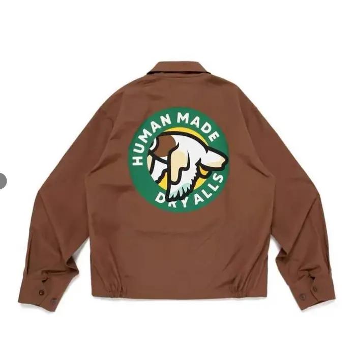 Veste de travail unisexe Humanmade avec imprimé canard volant, fermeture éclair, nouveau style