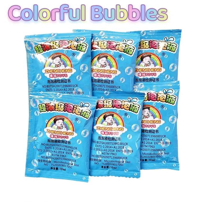 1-10 pièces Machine à bulles recharge couleur bulle concentré 10 pièces ≈ 500ml pistolet à bulles re