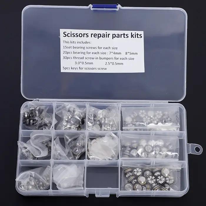 Ensemble complet de ciseaux à cheveux en acier inoxydable, pièces Tornillo, kit de réparation de cou