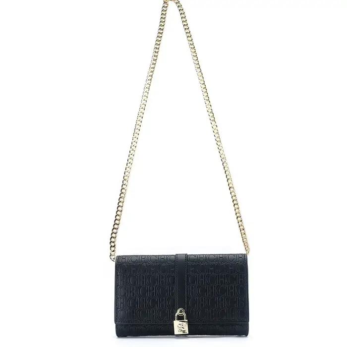 CH exquis à la mode lettre imprimée chaîne serrure conception classique femmes sac à main de haute q