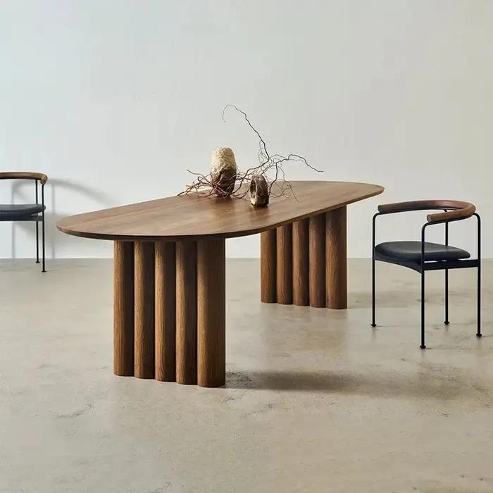 Tables à manger de Style italien rétro simple, design de Restaurant, Table de cuisine d'île moderne