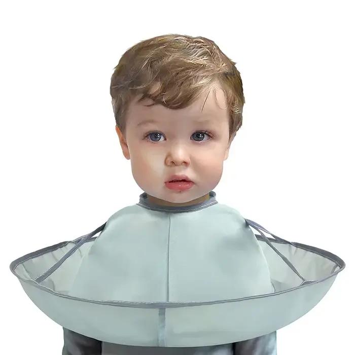 Cape de coupe de cheveux pour enfants, réutilisable, pour barbier, outils, capture de cheveux pliabl