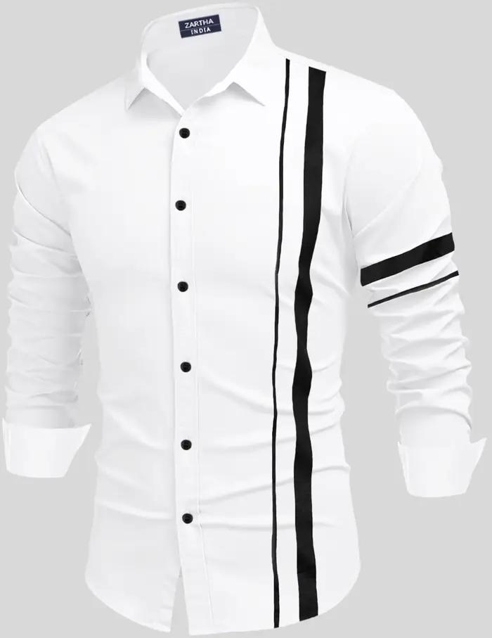 Printemps nouvelle chemise pour hommes impression 3d tout-match ligne impression à manches longues c