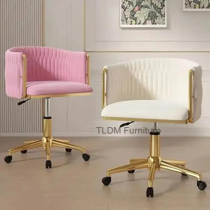 Chaise de vestiaire coiffeuse tabouret nouvelle chaise de maquillage étude ordinateur dos artisanat