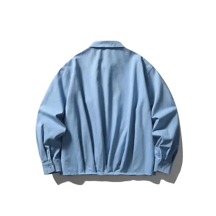 Cityboy-Chemises cargo en coton à manches longues pour hommes