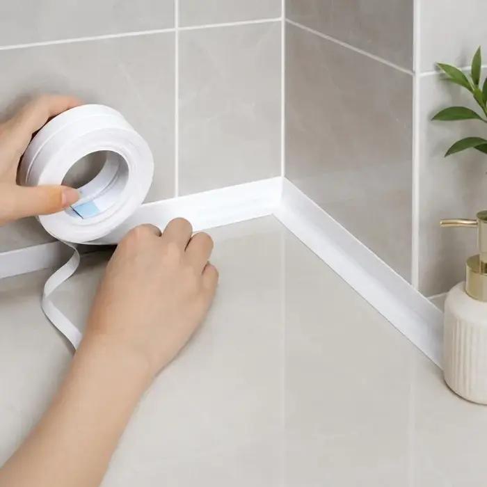 Ruban d'étanchéité pour douche et baignoire, auto-adhésif, imperméable, anti-moisissure, pour salle