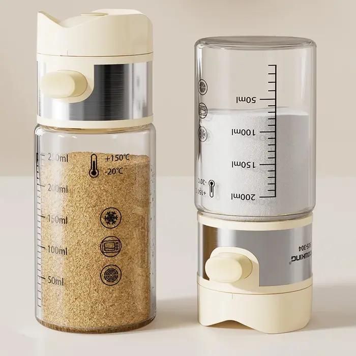 Distributeur de salière de dosage 0.5g, Type presse, bouteille d'assaisonnement pour sucre, épices,