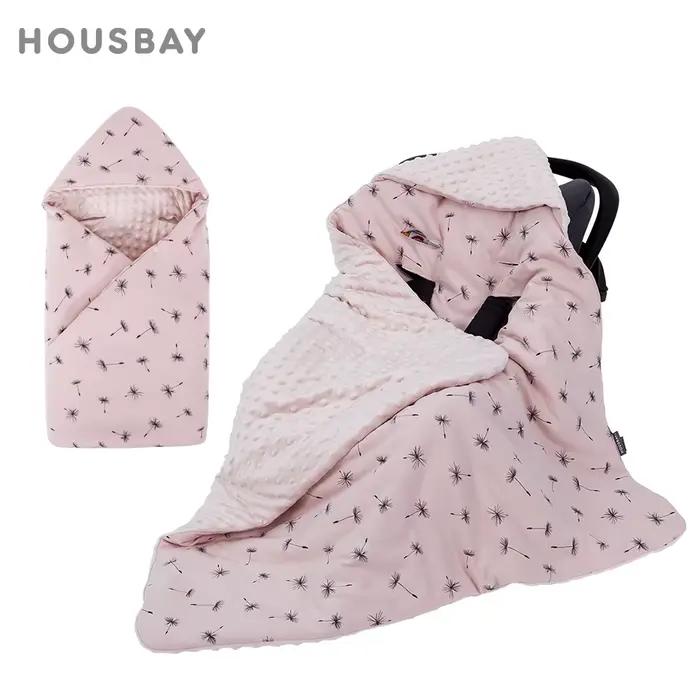 Couverture pour nouveau-né avec capuche, coupe-vent, Go à l'extérieur, chaude et Portable, panier, s