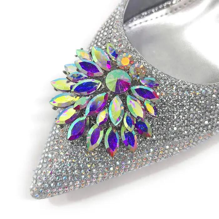 Venus Chan-Chaussures et Sacs Italiens pour Femme, Ensemble Assressenti, Argent 2024, Document, Stra