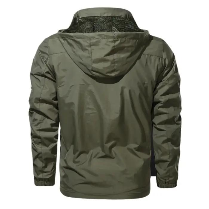 Coupe-vent hommes veste tactique imperméable à capuche en plein air manteau sport militaire terrain