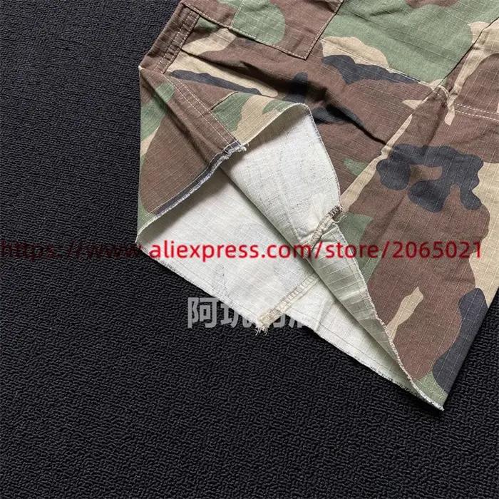 CamSolomon-Short camo cargo pour hommes et femmes, vêtement de travail, surdimensionné, multi-poches