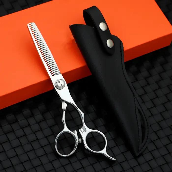 Ciseaux de coiffeur professionnels de petite taille, ciseaux à cheveux fins en acier japonais 440C a