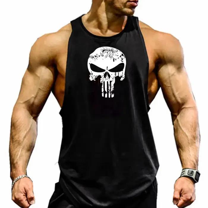 T-shirts de gymnastique bretelles homme Stringer chemise de Fitness chemise de musculation hommes ha