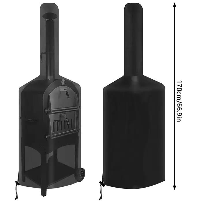 Juste de protection étanche pour four à pizza, grill Oxford, extérieur, 170x65x55 cm
