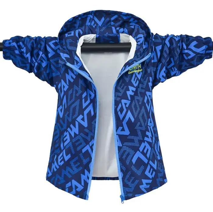 Veste Coréenne Dégradée À Capuche Pour Filles Et Garçons Blazer Coupe-Vent Doux Printemps Automne Tendance Occasions Spéciales