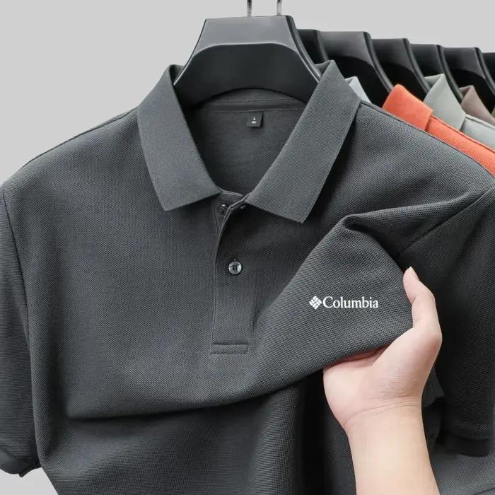 Polo à manches courtes pour homme en coton 100% pur, nouvelle collection été, confortable et respira