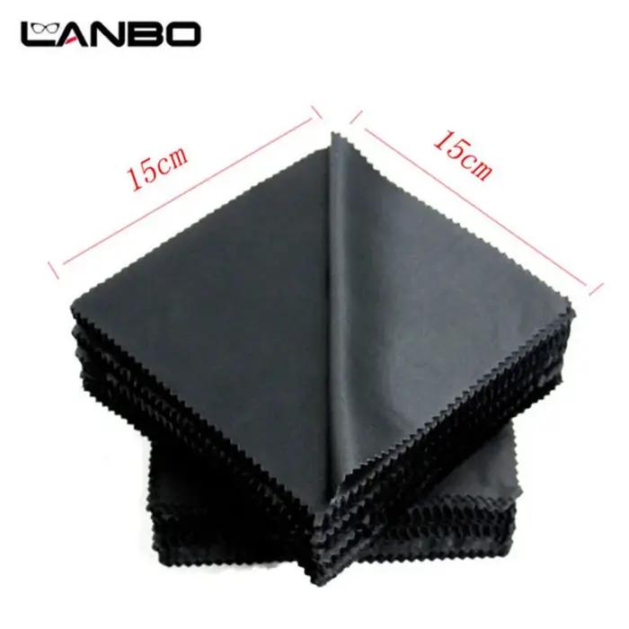 100 pièces emballage individuellement 15x15CM lentille vêtements chiffon de nettoyage microfibre lun