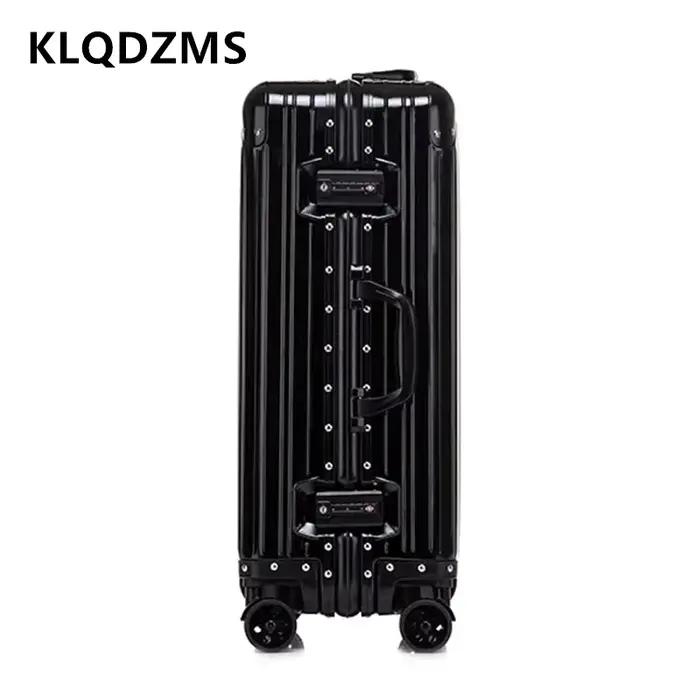 KLQDZMS 20 "24" 26 "29 pouces bagages d'affaires tout en aluminium magnésium alliage boîte d'embarqu