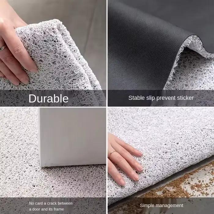 Tapis d'entrée antidérapant coupe libre pour une décoration élégante et pratique pour linge et chaussures