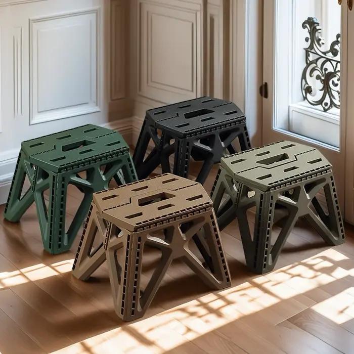 Tabouret pliant portable, haute charge, repose-pieds durable, chaise pliable, petit tabouret pour us