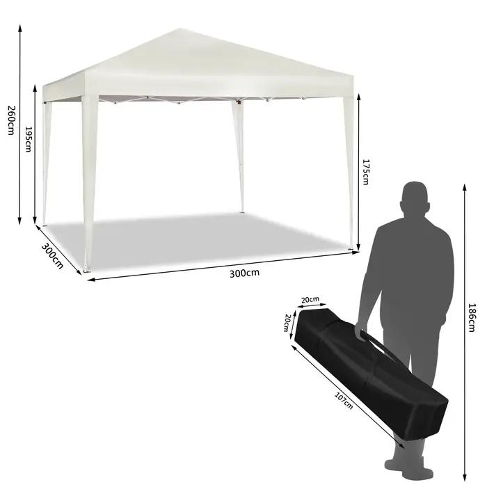 Gazebo de jardin pliable Pop-Up, Patio, étanche, Camping, Festival, pagode, tente, Protection solair