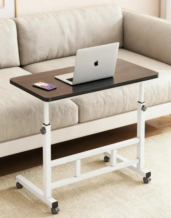 Table d'appoint réglable et confortable pour ordinateur portable, plateau repas pour manger sur lit